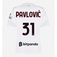 Dámy Fotbalový dres AC Milan Strahinja Pavlovic #31 2026-27 Venkovní Krátký Rukáv